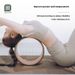 Permu Thickened Home Fitness Equipment Wheel Yoga Cork Durable Back Opening Pilates Circle_desvips.com