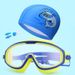 Children's Swimming Goggles Anti Fog Anti Ultraviolet Money Goggles Underwater High Definition Swimming Equipment 5031 Set_desvips.com