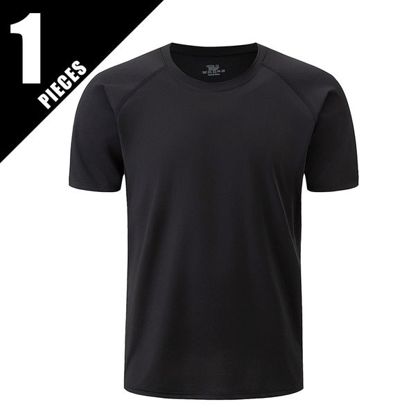 1/4 Piece Men's Summer Simple Lines Seamless Design Sports Short Sleeves Loose And Comfortable Running Fitness Badminton_desvips.com