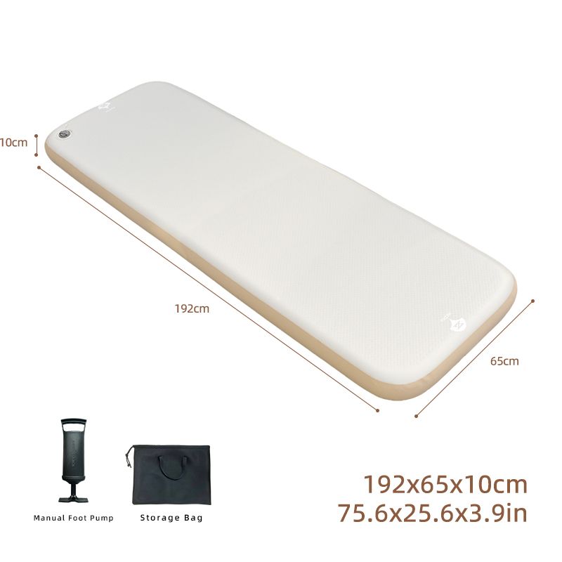 Sleeping Pad For Camping, PVC-Free Air Inflatable High Support Compact Camping Mattress With Pump For Glamping Tent_desvips.com