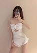 Concealing Belly And Slimming, Conservative Women's Hot Spring One-piece Swimsuit_desvips.com
