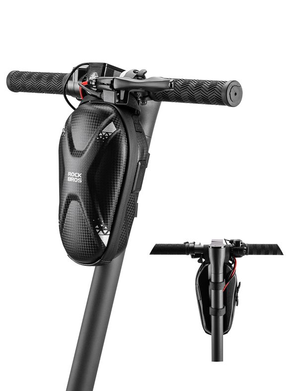 ROCKBROS Electric Scooter Waterproof Bag, 1.3L Handlebar Bag / Front Bag, made of PU material_desvips.com