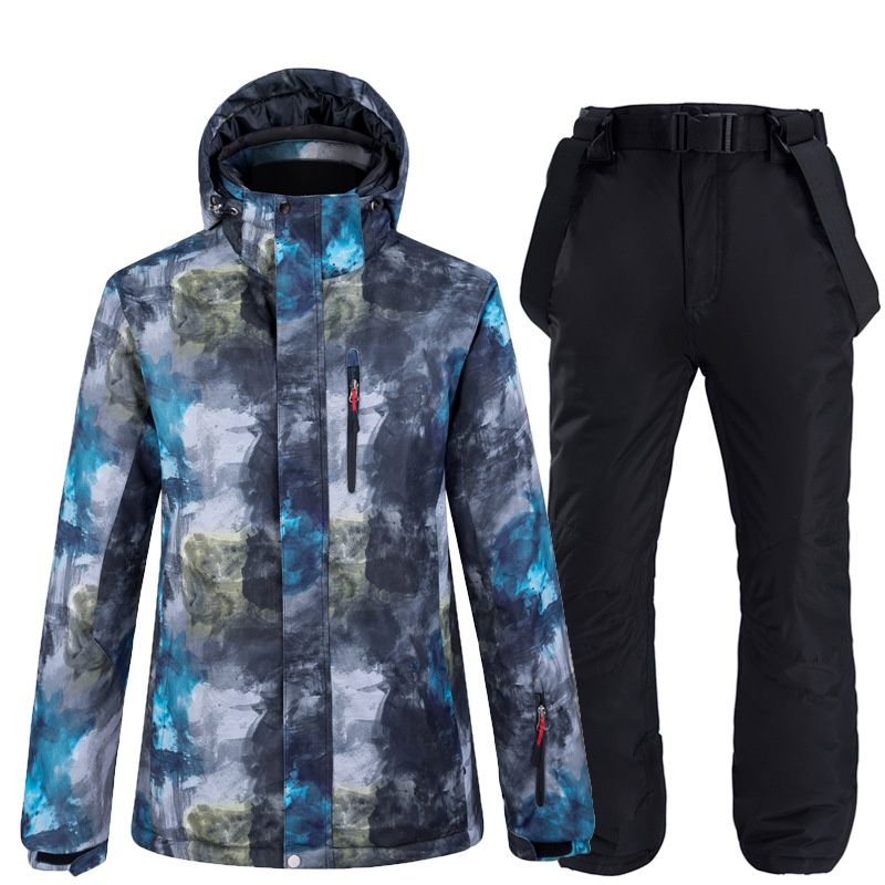 001 New Suit Set For Men, Snowboard Skiing, Outdoor Sports Ski Jacket Pants, Thickened And Warm_desvips.com