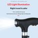 QFV5070455555=051 LeFu Aluminum Alloy Four-Legged Telescopic Cane With Light, Hiking For Elderly, Anti-Fall Walking Stick_desvips.com