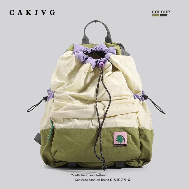 Cakjvg2024 New Arrival Casual Waterproof Outdoor Men's Backpack Female Travel Lightweight Schoolbag High School Students_desvips.com