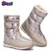 Ski Boots New Winter Travel Parent Child Snow Boots Mid Tube Children's Warm Cotton Shoes_desvips.com