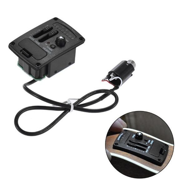 UK300T Modified Tuner Ukulele Black Electric Box Plastic Portable Acoustic Guitar Pickup_desvips.com