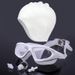 Silicone Large Frame Anti-fog Swimming Goggles + Silicone Ear Cap + Silicone Nose Clip Earplugs Set_desvips.com