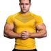 YOUNGLA Men's T-shirt For Sports, Fitness, Quick Drying, Breathable Stretch Fitness Suit, Jogger Outdoor Running_desvips.com