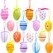 Easter Eggs Are Randomly Mixed Painted, Can Be Hung As Colorful Home Decorations, Cute Ornaments And Pendants_desvips.com