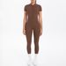 New Cross-Border European And American Style Tight-Fitting Backless Hollow Short-Sleeve Long-Pants Jumpsuit For Sports_desvips.com