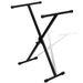 Adjustable Single-Strut Reinforced Keyboard Stand X-Frame_desvips.com