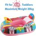 Baby Swim Ring For 1-3 Years Old - Inflatable Car Boat Pool Float With Steering Wheel & Horn Cute Cartoon Design For Toddler Water Play_desvips.com