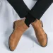 Solid For Men Color Slip On Ankle Boots Flat Short Toed Pointy High Top Pu Leather Shoes Ddmywed Ddmysaturn_desvips.com