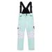 New Single Double Board Overalls Ski With Thickened Waterproof And Cold Insulation, Warm Children's Snow Pants_desvips.com