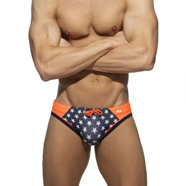 1724976925@qq.com Men's Triangle Swim Briefs With Three-dimensional Cups, Shaping, Lacing, Sexy, High Elasticity, Close-fitting,_desvips.com
