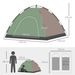 Tenda Da Campeggio 2 Posti Con Borsa Da Trasporto, Ganci Per Lampade E Tasche Portaoggetti, 210x210x135 Cm_desvips.com