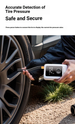 Portable Air Compressor, 4 Preset Modes Car Tire Inflator With 18650 Battery, LED Light, Fast Inflation For Car/Motorcycle/Bike/Ball_desvips.com