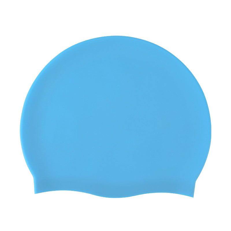 Swimming Cap Earmuffs For Men And Women Solid Color Silicone Waterproof Anti Shedding Durable Long Hair Large High Elastic Swimming Cap_desvips.com