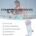 Sports Socks Women's Striped Color Block Compression Socks New Style For Cycling And Running Sports Accessories_desvips.com