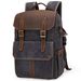 Waterproof SLR Camera Backpack Large Capacity Wax Dyed Canvas Outdoor Photography Backpack Digital Padded SLR Bag_desvips.com
