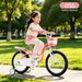 Pink & White Kids Bicycle For Toddlers & Girls, Safe & Lightweight With Training Wheels_desvips.com