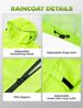 ROCKBROS Men's Women's Reflective Windproof Rain Jacket + Rain Pants Suit_desvips.com