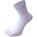 5 Pairs Autumn Winter Thick Cotton Toe Large Five Fingers Black White Solid Casual Socks With Toes Men 46 Plus Size 7-11_desvips.com