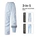 001 Outdoor Hiking Women, Three-in-One Fleece Liner, Detachable Windproof Waterproof Trekking Pants, Warm Pants For Men_desvips.com