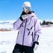 26 New Cotton Jackets Women, Unisex Ski Clothing, Windproof, Waterproof, Breathable, Warm, Suitable For Both Single And_desvips.com