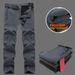 001 Men's Cold-Proof Soft Shell Hiking Outdoor Waterproof Windproof Skiing Thickened Fleece-Lined Long Pants Winter_desvips.com