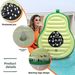 Inflatable Avocado Pool Float - Giant Lounge Chair For Adults (150cm Heavy-Duty PVC Comfortable Backrest Summer Party Essential)_desvips.com