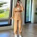 Women's Clothing two-piece high-end long-sleeved loose leopard print spring fashion casual women's suit for women_desvips.com