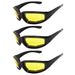 3 Paar Tag Und Nacht Fahren Reitbrille Anti-Staub Outdoor Sport Motorrad Radfahren Sonnenbrille Windbeständig Schutzbrille UV400_desvips.com