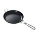 Portable Camping Frying Pan - Foldable Non-Stick Skillet For BBQ Grilling & Outdoor Cooking Compact & Lightweight_desvips.com