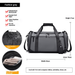 Dry And Wet Separation Shoe Compartment Large Capacity Handbag Travel Luggage Bag Sports Fitness Bag_desvips.com