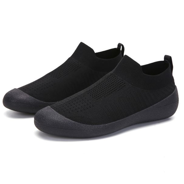 Knit Slip-On Sneakers – Breathable Quick-Dry Walking Shoes For Men & Women, Anti-Slip Gym Yoga Shoes With Arch Support & Massage Cushion_desvips.com
