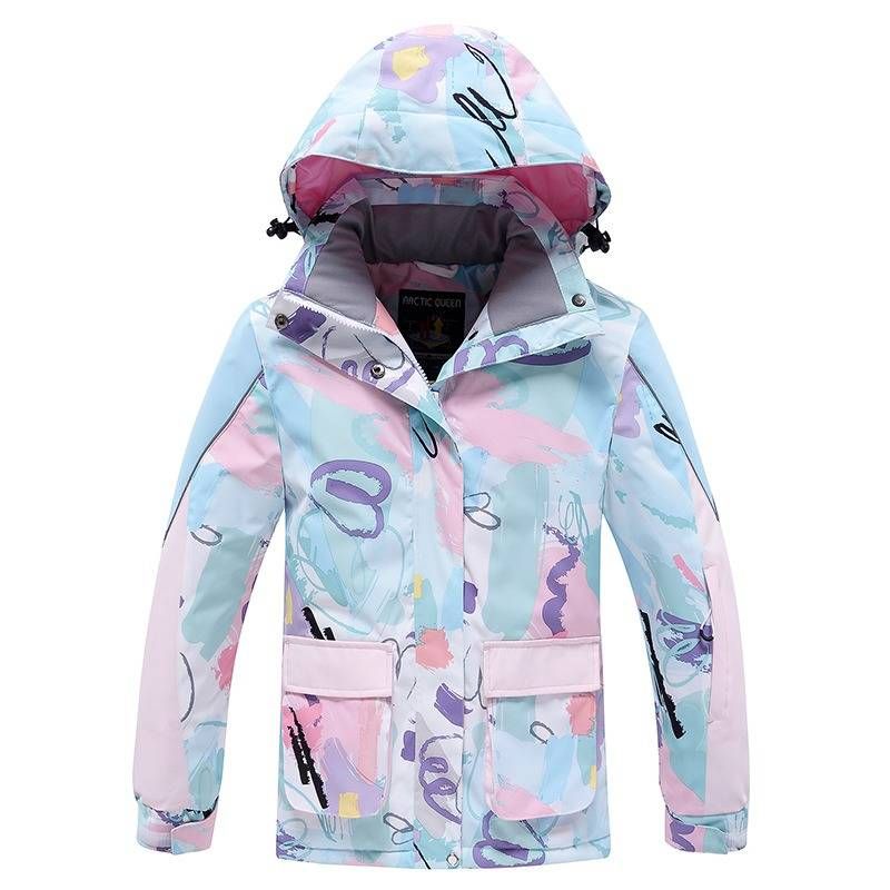 Koosspeak New Children's Ski Suits For Girls, Winter Outdoor Windproof, Water-repellent, Warm, Thickened Snowboard And Ski Jackets._desvips.com