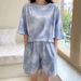 Women's Summer Lightweight Sports Casual 2025 New Style For Petite Women, Versatile Sweet Cool Top And Shorts Two-Piece_desvips.com