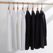 230g Cotton Long-sleeved T-shirt Heavy Loose Men's Model With A Solid Cotton Base Shirt With A Crew Neck_desvips.com