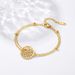 New Women's Bracelet With Double-layer Chain, Stacked Pentagram Bracelet, Vintage Mysterious Star Array Witch Knot_desvips.com