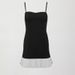 001 Cross-Border Hot Girl Strapless Sexy Backless Color-Block Pleated Hem Dress Outdoor Casual Fitness Wear For Women_desvips.com