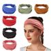 running sports exercise headscarf yoga fitness headband moisture wicking headscarf with breathable elastic wide headband_desvips.com