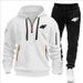 Men's Sports Suit Zipper Hood Multi-Pocket And Jogging Pants Casual Sportswear Autumn Winter 2-Piece Set_desvips.com