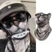 Cycling Face Mask Cycling Sunscreen Mask Orange Cat Summer Funny Veil Animal Face Towel Cat Ear Hanging Integrated Protective Mask Neck Guard_desvips.com