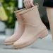 Waterproonkle Water Rubber Boots Woman Female Comfort Work Garden Galoshes Rain Shoes Sapato Chuva 240606 P_desvips.com
