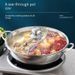 Heavy-Duty Stainless Steel Hot Pot With Lid - Dual-Soup Design For Induction Cooktops & Gas Stoves Includes Handles & Gift Box_desvips.com