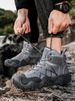 Autumn And Winter Leather Outdoor Sports Shoes Men's Foreign Trade Cross-border Large-size Hiking Shoes Hiking Shoes Waterproof Shoes_desvips.com