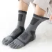 Pairs/lot Toe Sport Tube Man Thick Compression Mesh Endurable Fitness Bike Run Outdoor Basketball Travel 5 Finger Socks_desvips.com