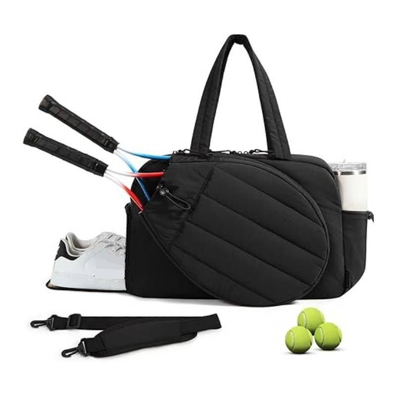 Lightweight Waterproof Polyester Tote Bag – Expandable Women's Sports Carryall For Outdoor Activities In Black/Tan/Pink/White_desvips.com